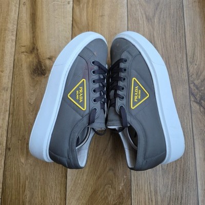 PRADA NYLON PLATFORM SNEAKERS SIZE 39 EU, 8.5 US, 6 UK 