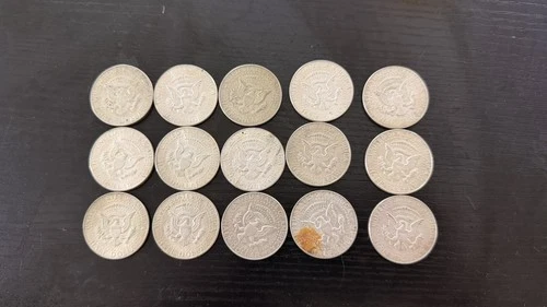 1965 - 1969 Kennedy 40% Silver Half Dollars 15  Coins