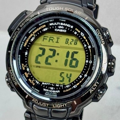 Casio Pro Trek PRX-2000L-1JF Manaslu Tough Solar Radio Watch Black Gold