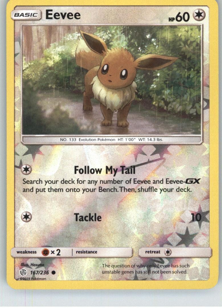 Eevee SM - Cosmic Eclipse [167/236] Common Reverse Holofoil NM Pokemon