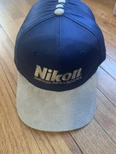 Vintage Nikon Binoculars Scopes Baseball Style Hat Cap Clearly Superior NOS