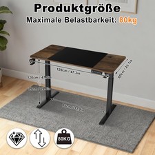 Höhenverstellbarer Schreibtisch mit Typ-C Ladeanschluss Elektrisch Computertisch