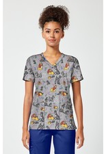 Lady and The Tramp Cherokee Scrubs Tooniforms Disney V Neck Top TF796 LAFH