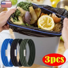 3X Trash Can Bands Rubber Garbage Can Bands Litter Box Bands Elastic Garbage Ban