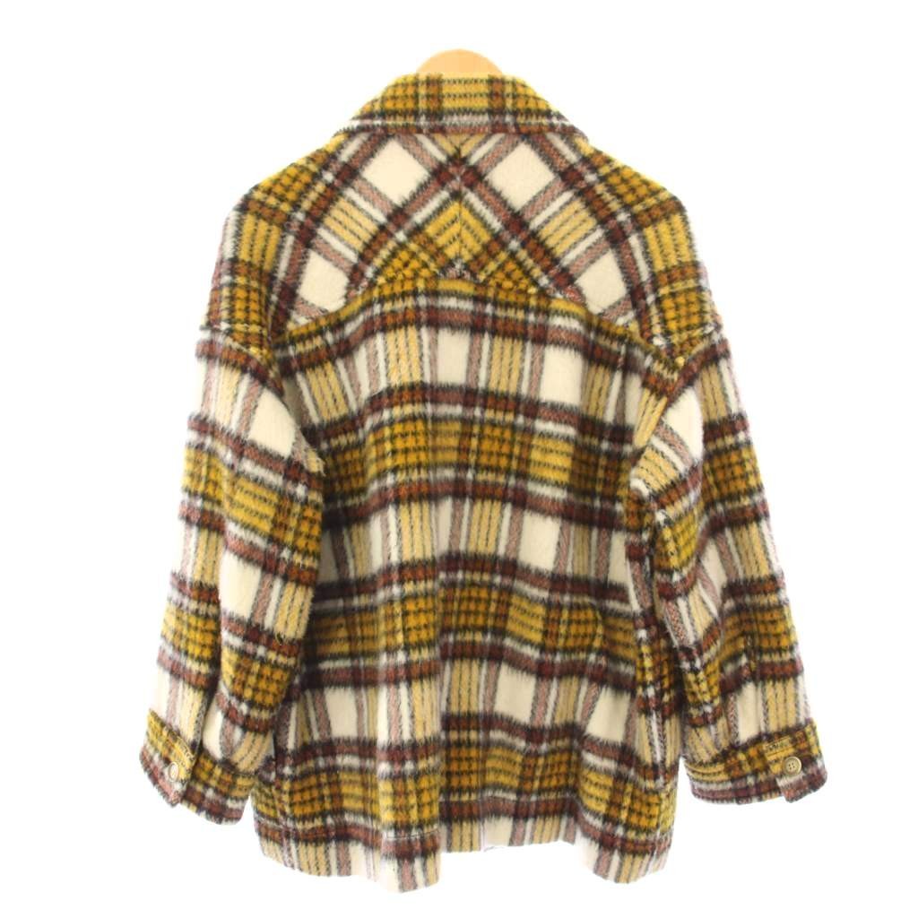 Framework Multi Color Wool Blend Check Jacket Wom… - image 2
