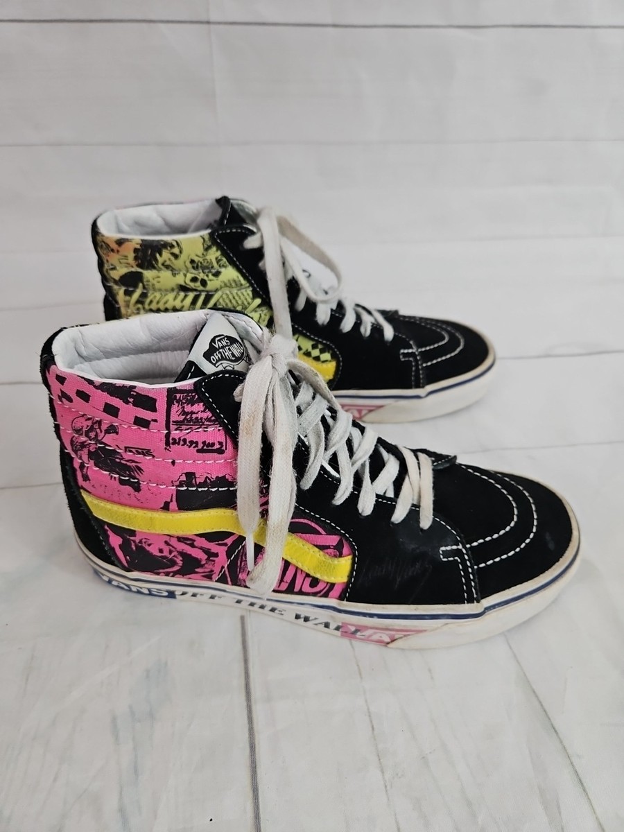 Vans shoes Sk8 Hi Lady Vans Skate Women's Size Black Pink - Main Image