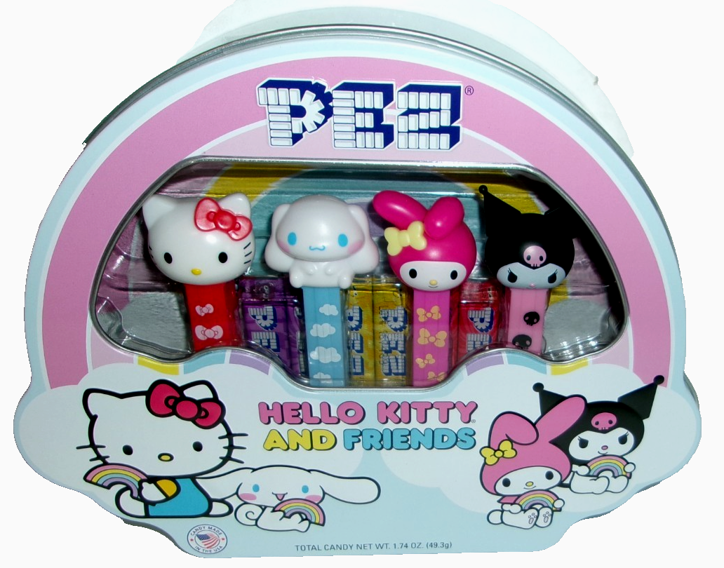 PEZ Hello Kitty & Friends PEZ Gift Tin (Four Dispensers + Six