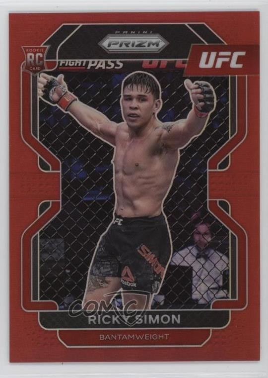 2022 Panini Prizm UFC Red Prizm /299 Ricky Simon #112 1rr7