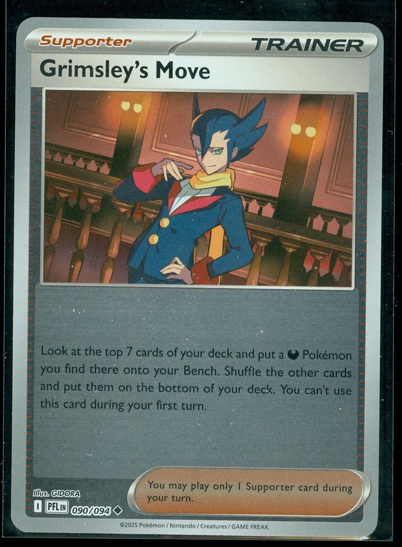Pokemon GRIMSLEY'S MOVE 090/094 - Phantasmal Flames - Rev Holo - MINT