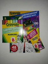 Limited Edition Retired Crayola Colored Pencils Markers Coloring Book Brand NEW!