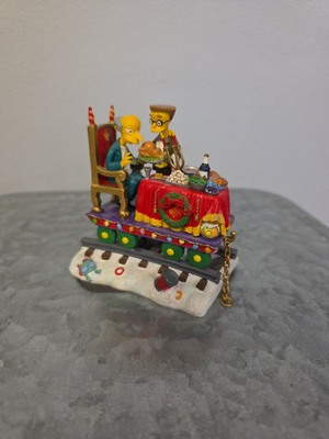#ad #ad The Simpsons Christmas Express Sculpture Series quot;A FEAST FOR ONEquot; Hamilton 2003 $40.00