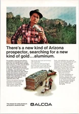 Alcoa Vintage 1974 Print Ad Arizona Aluminum Recycling Prospector