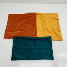 Fancy & Stacy 3 Pack Fleece Zip Closure Throw Pillow Cases NEW