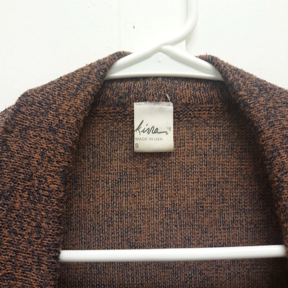 Damas Talla Pequeña Marrón Cara Abierta Suéter Con Bolsillos / KIRRA USA Foto 2 de 4