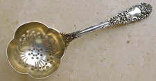 Dominick & Haff RENAISSANCE sterling  Sugar Sifter  1894/6"/No Mono/Gold Washed