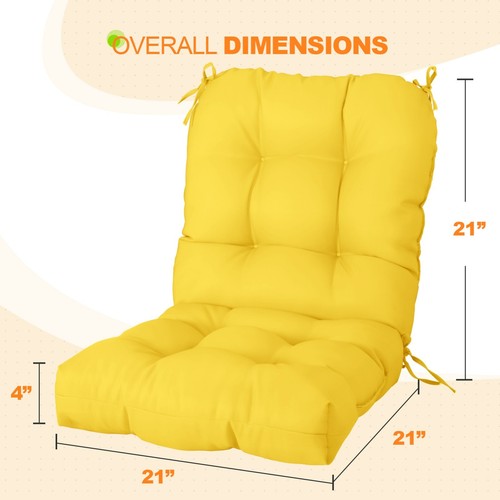 EAGLE PEAK 2PCS Tufted Outdoor/Indoor Seat/Back Chair Cushions 42'' x 21'' - Picture 167 of 291