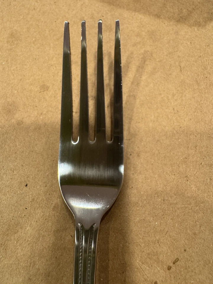 Winco 12-Piece Dots Dinner Fork Set, 18-0 Stainless Steel,Silver - Image 2 of 4