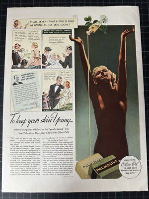 Vintage 1936 Palmolive Soap Print Ad