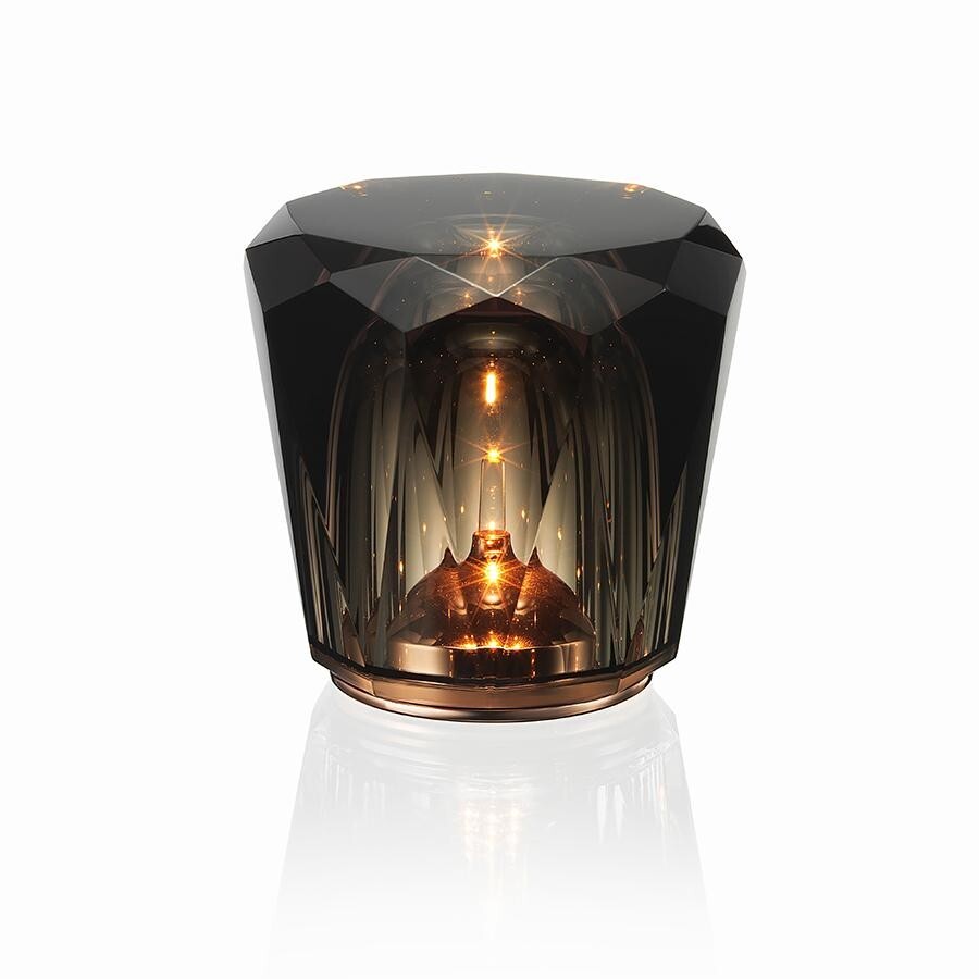 Ambientec Xtal Acrux Crystal Cordless LED Table Lamp Light Dark 