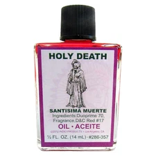Santa Muerte Aceite Rojo el Amor / Holy Death Spiritual Oil Red Love