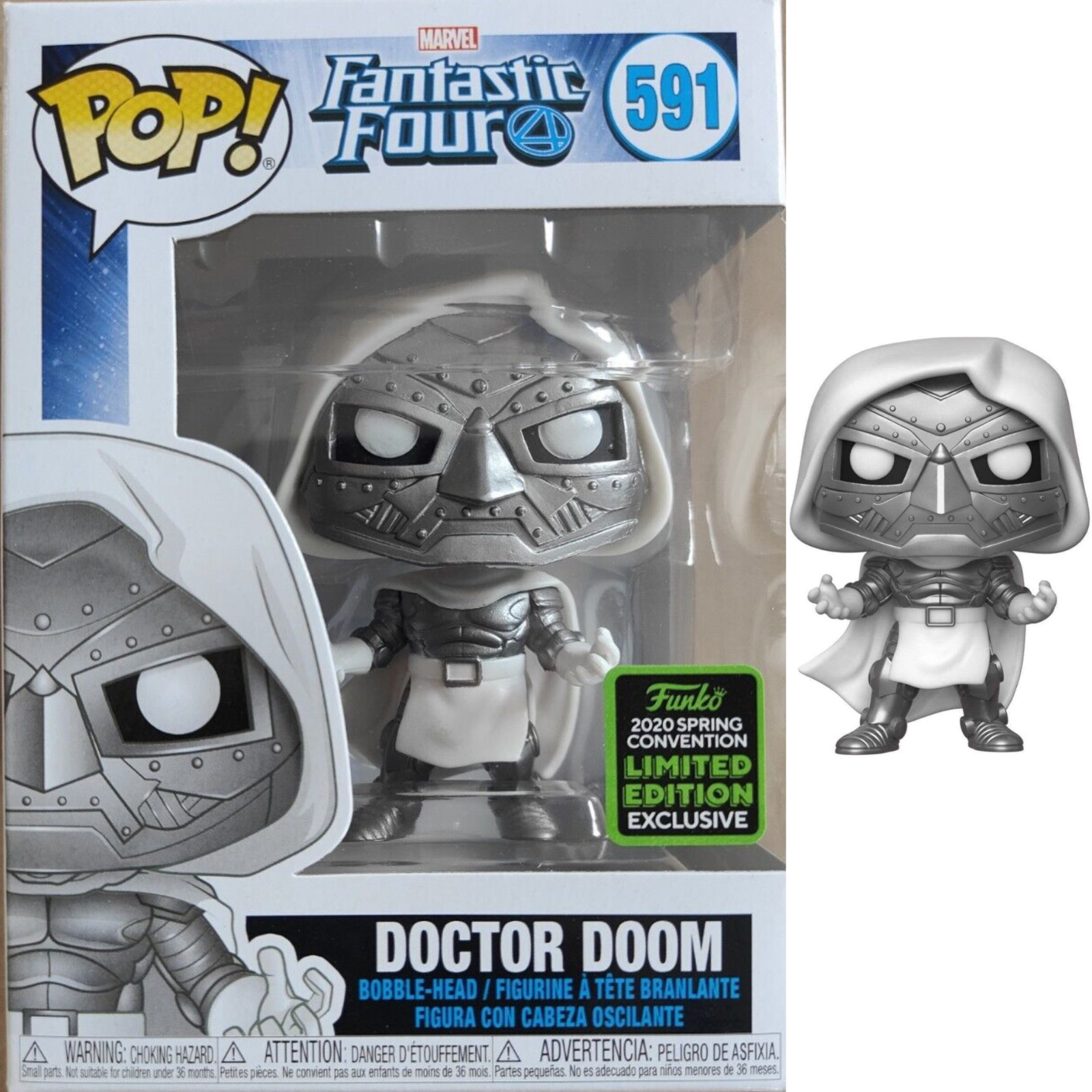 En Oferta Figurine Funko Pop Marvel Fantastic 4 Doctor Doom 591 Edition Limited Exclusive