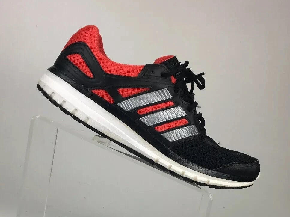 Adidas Duramo Mens Training Shoes Size 11.5 Black Red Silver | eBay