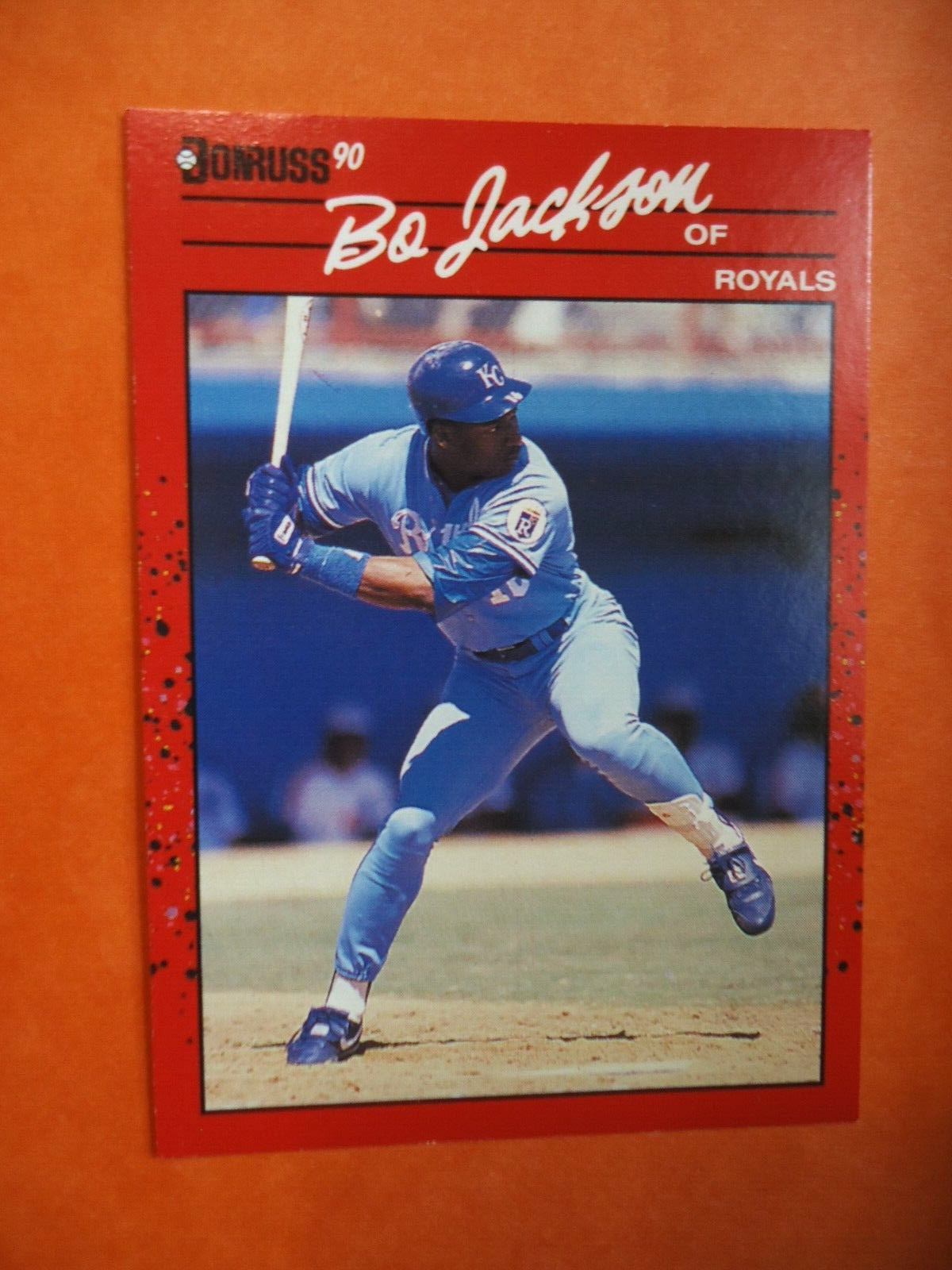 Bo Jackson - 1990 Donruss Baseball card #61- Kansas City Royals - outfield