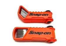 NEW* 2 Snap-on Feeler Gauge Blade Sets ORANGE Offset 45° & Straight SAE & METRIC
