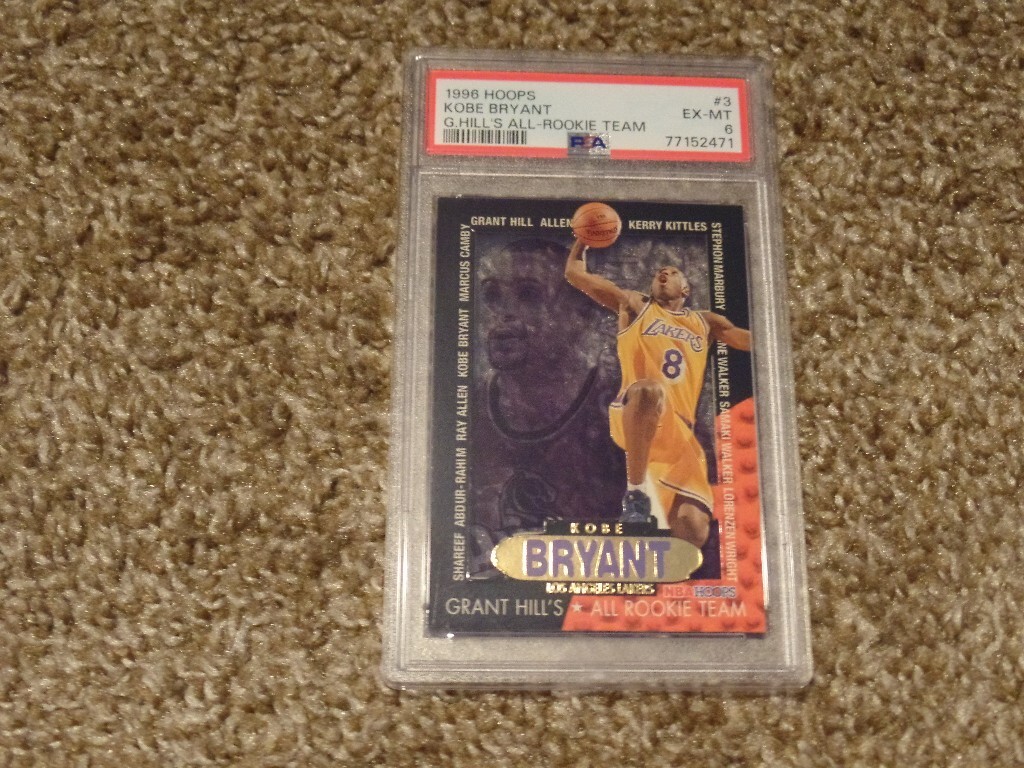 KOBE BRYANT 1996-1997 HOOPS GRANT HILL'S ALL ROOKIE TEAM PSA 6