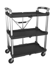Olympia Tools 85-189 Pack n Roll XL Collapsible Storage Service Cart with Wheels