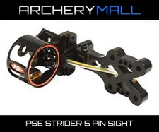 PSE X-Force Strider 5 pin compound bow sight Black w/ removable Light