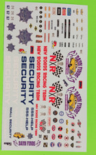 1976 Chevy Caprice 1/25 7x4 Inch Decal Sheet GAUGE FACES Emblems Sponsor Sticker