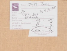 28 ct Cross Stitch Fabric Light Sand 16x13.25" Cashel Linen Twisted THreads