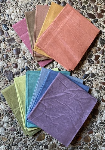 Menge 11 Qualität Fat Quarters Quilt gedeckter fester Stoff schöne Farben