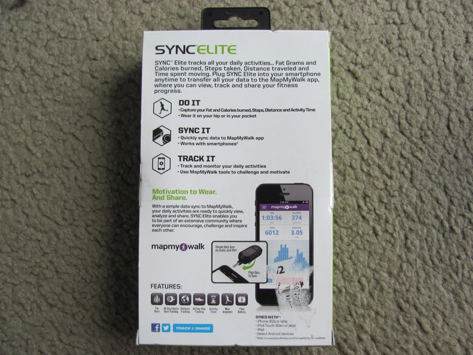 Nuevo monitor rastreador de actividad Sportline Sync Elite todo el día (WV3734GY) Foto 3 de 4