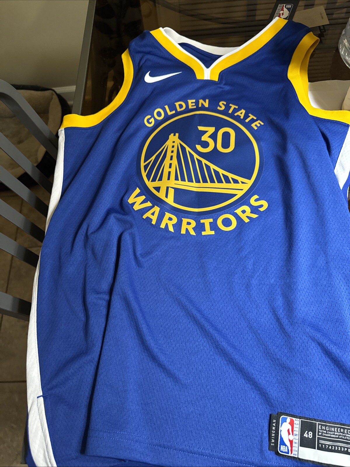 Stephen Curry Swingman Jersey Royal Adult Large