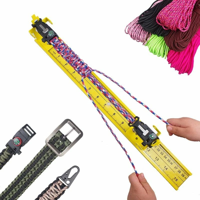 Cheap Paracord Bracelet Jig Kit Paracord Tool Kit Weaving DIY Maker Tool  with No Slip Rubber Feet From 4