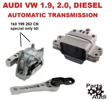 Engine Motor  Mount Mounts Set Trans kit 3pcs AUDI VW Jetta 1.9 2.0 Diesel TDI