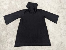 Style & Co. Sweater Dress Women Extra Large Black Mini Cowl Neck Pullover Casual