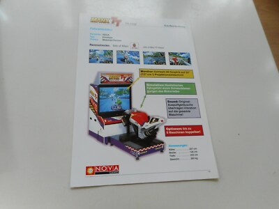 German Flyer für Videospielgerät Manx TT Deluxe