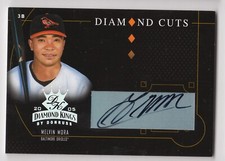 Melvin Mora 2005 Diamond Kings Diamond Cuts Autograph Card DC32 Orioles 5/50