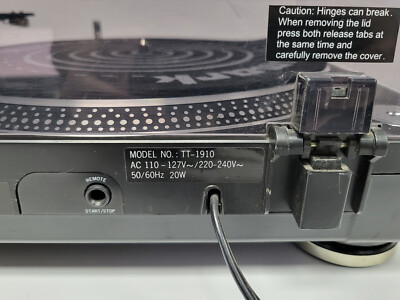 Vintage 1990's Numark TT-1910 Direct Turntable w/Stanton 500