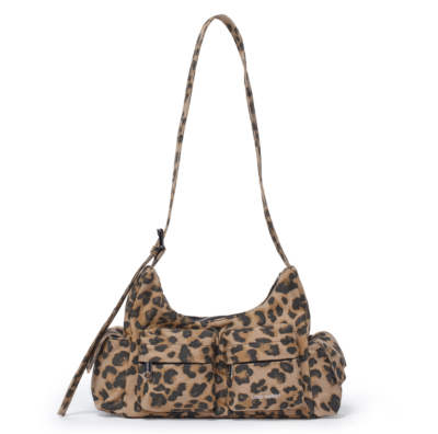 SAMO ONDOH Pocket Mug Bag M Denim Leopard | Mini Crossbody