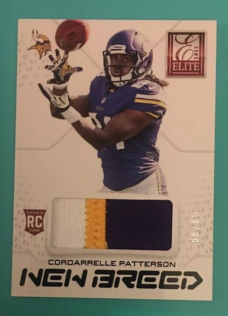 2013 ELITE 2 CORDARRELLE PATTERSON JERSEY ROOKIE CARD RC 99 EBay
