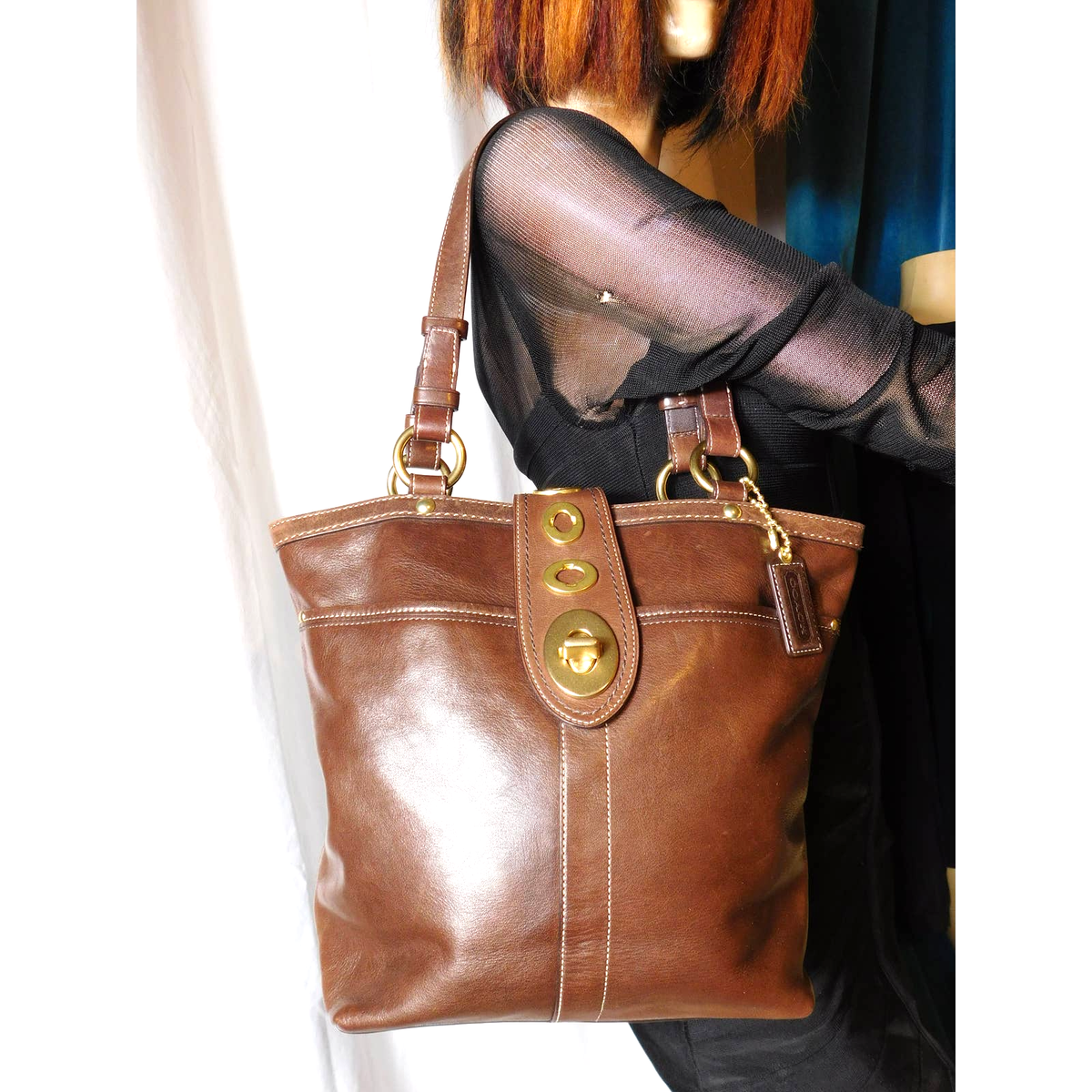 バッグ Coach Legacy Flap Turn Lock Shoulder Bag s-l400.jpg