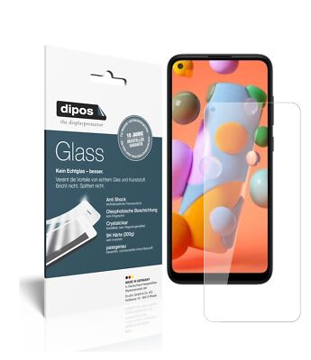 2x Schutzfolie für Samsung Galaxy A12 - Anti-Shock 9H Folie dipos Glass