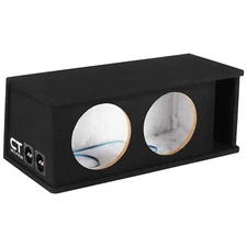 CT Sounds CT2X10 Dual 10" Kerf Port Universal-Fit Car Subwoofer Box