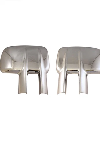 Chrome Side Rear View Full Tow Mirror Covers Trim Set