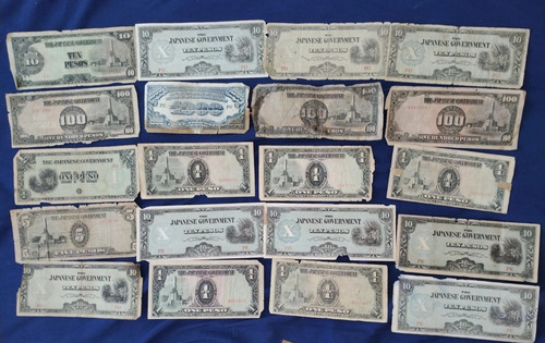 New ListingWwii Japanese Invasion Occupation 1944 $100 Peso Dollar Japan War Collection Ww2