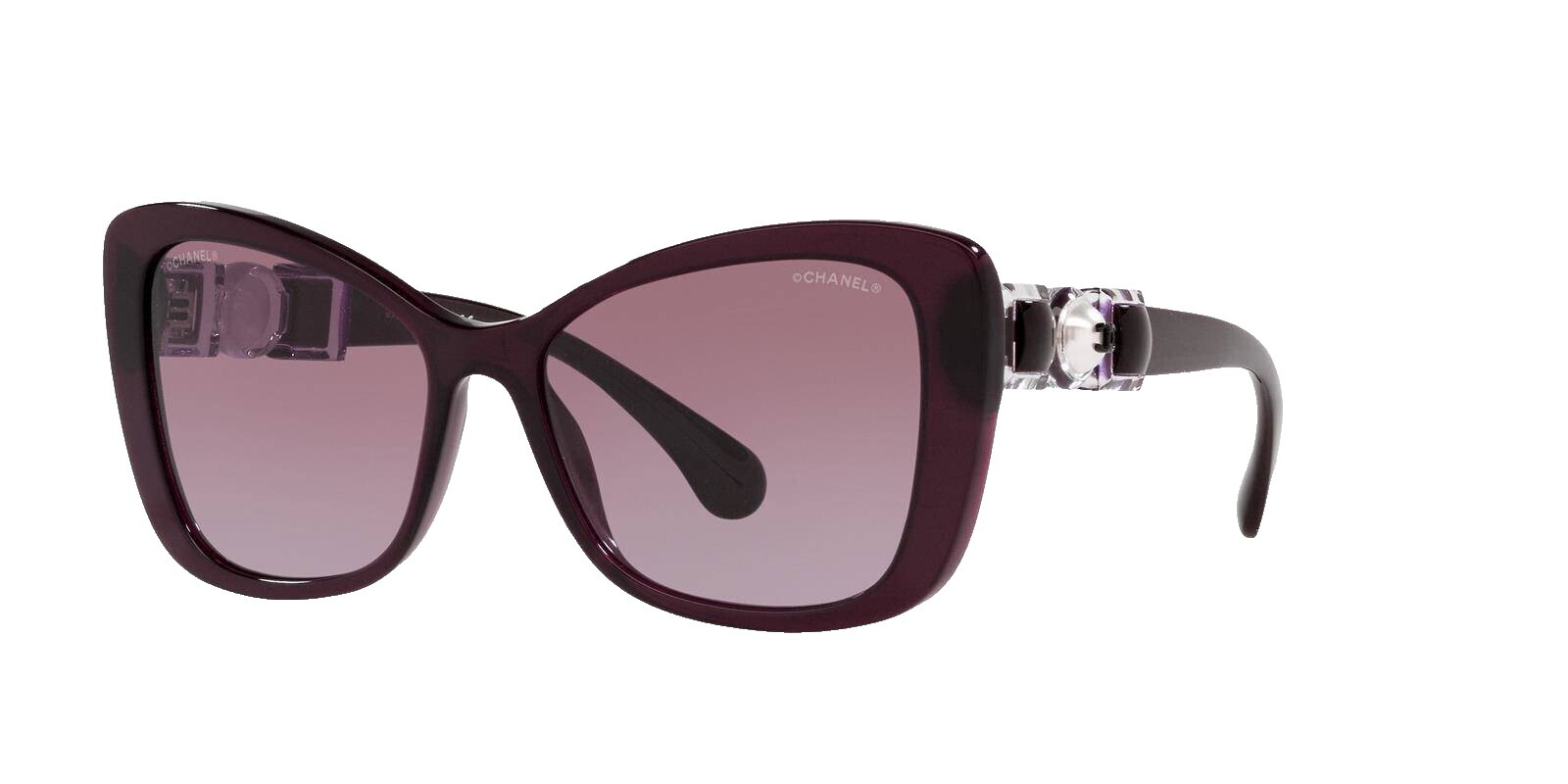 CHANEL 5414-A CC Mark Eyewear butterfly shape logo sunglasses Black/pink Unused Chanel Black/Pink 5414 Butterfly Sunglasses ○ Labellov  main image 3
